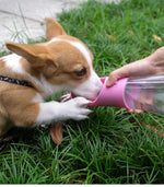 Dog Water Bottle Portable Pet Water Bottle Leak Proof Dog Water Dispenser And Food, Lightweight Dog Travel Water Bottle Bowl For Walking And Travel