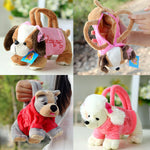 Cute plush puppy bag