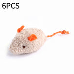 Pet Cat Plush Catnip Mouse Shape Interactive Toy