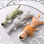 Plush Cartoon Puppy Dog Toy Pet Dog Chew Squeak Toys For Small Dogs Teeth Grinding Pet Products Dog Accessories