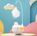 Cat Interactive Toy Funny Tumbler Toy Kitten Exercise Catching Leaky Food Ball Teaser Feather Wand Toys For Cat Accessories Pet Products